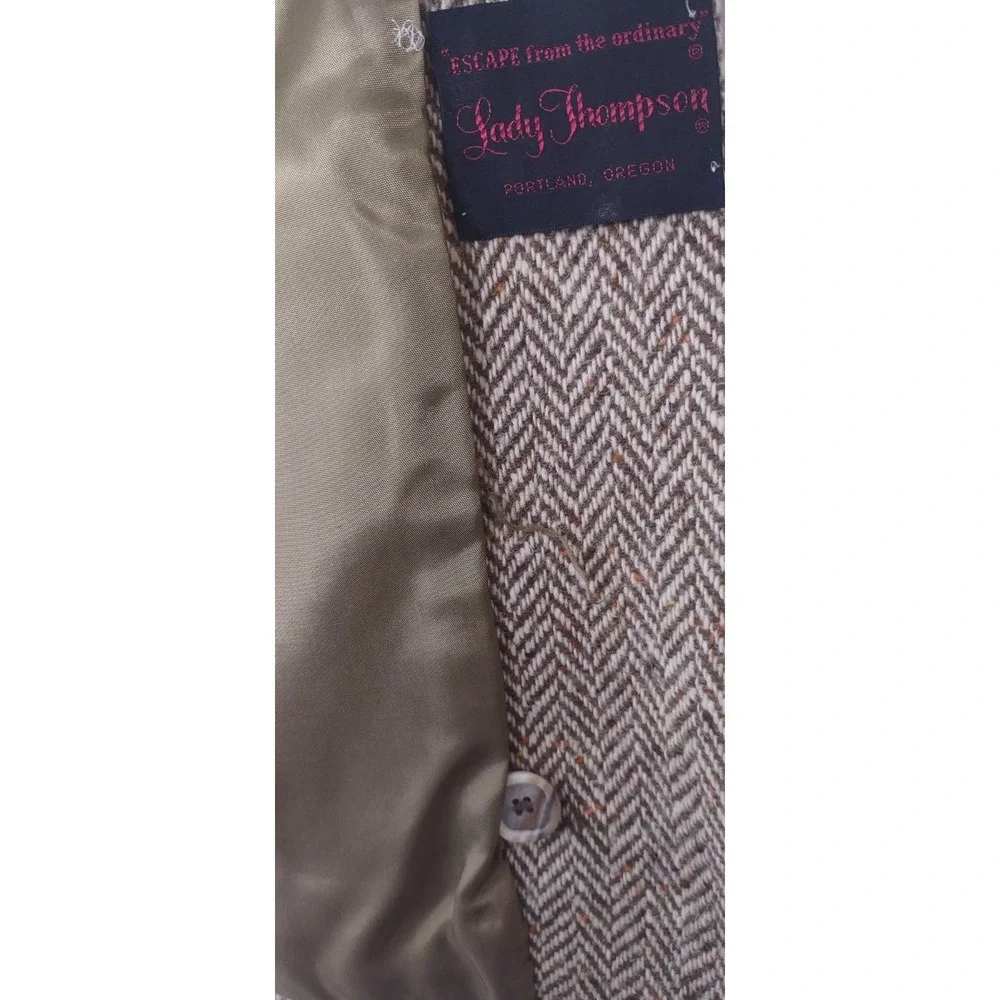 Vintage Wool Coat Jimmy Hourihan Quiet Luxury Tailored Fit Women's M Timeless